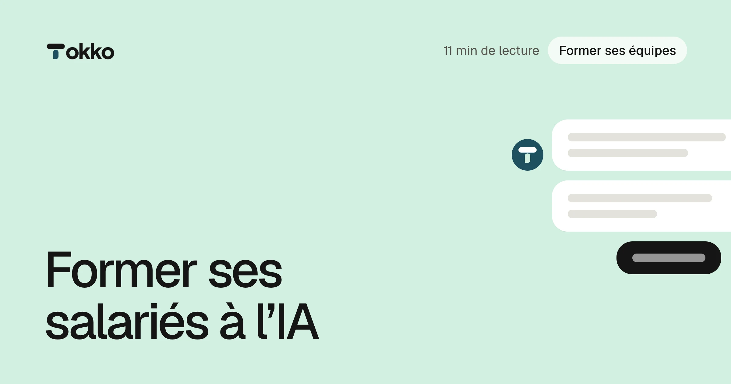 Vignette du blog Tokko : Former ses salariés à l’IA